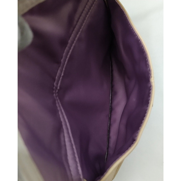 Coach Penelope Beige Pebbled Leather Turnlock Front Pocket Zipper Shoulder Bag - Picture 13 of 16